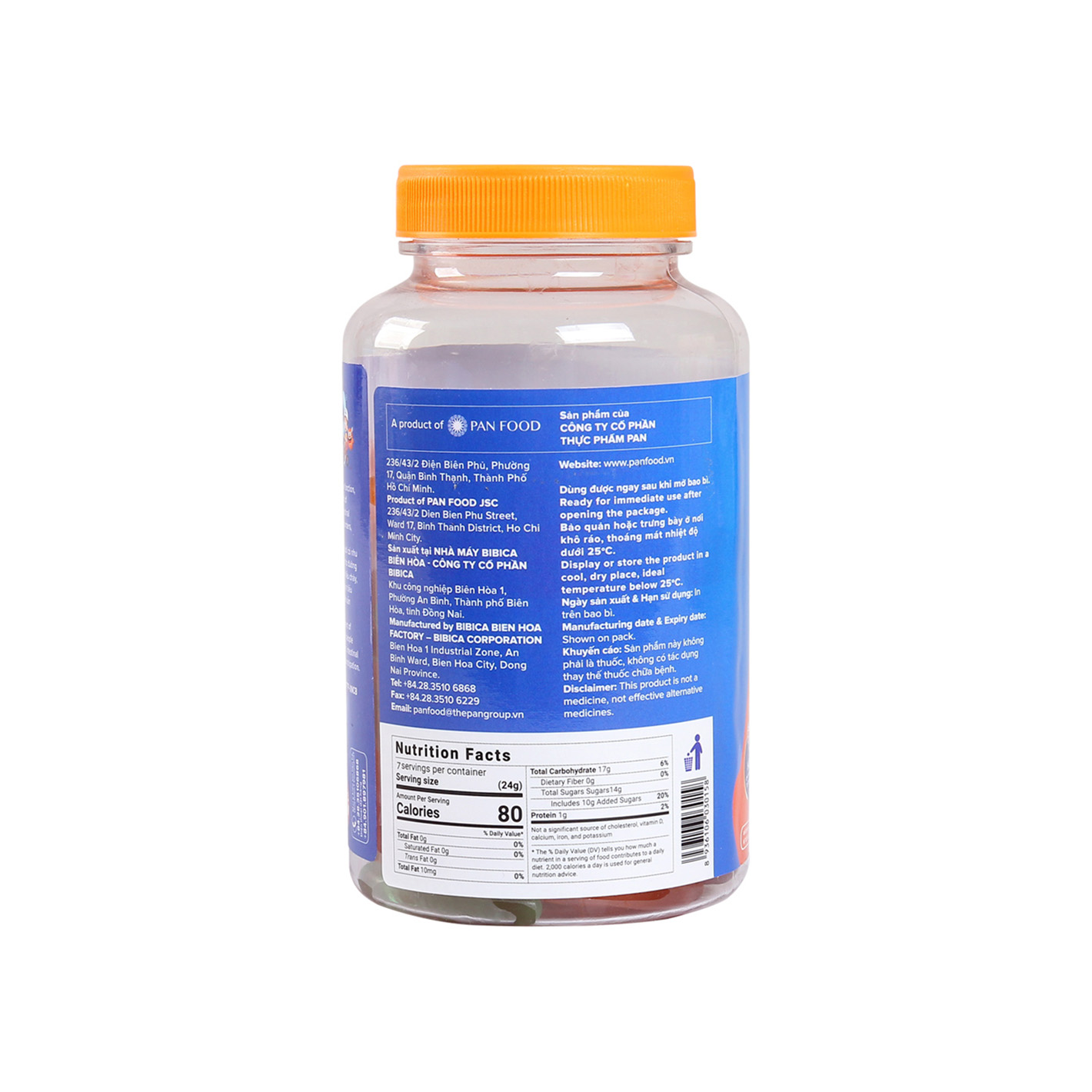Kẹo dẻo lợi khuẩn Huro Probiotics – Bổ sung lợi khuẩn, hỗ trợ tốt cho tiêu hóa đường ruột, bé ăn ngon (Hũ 168g)