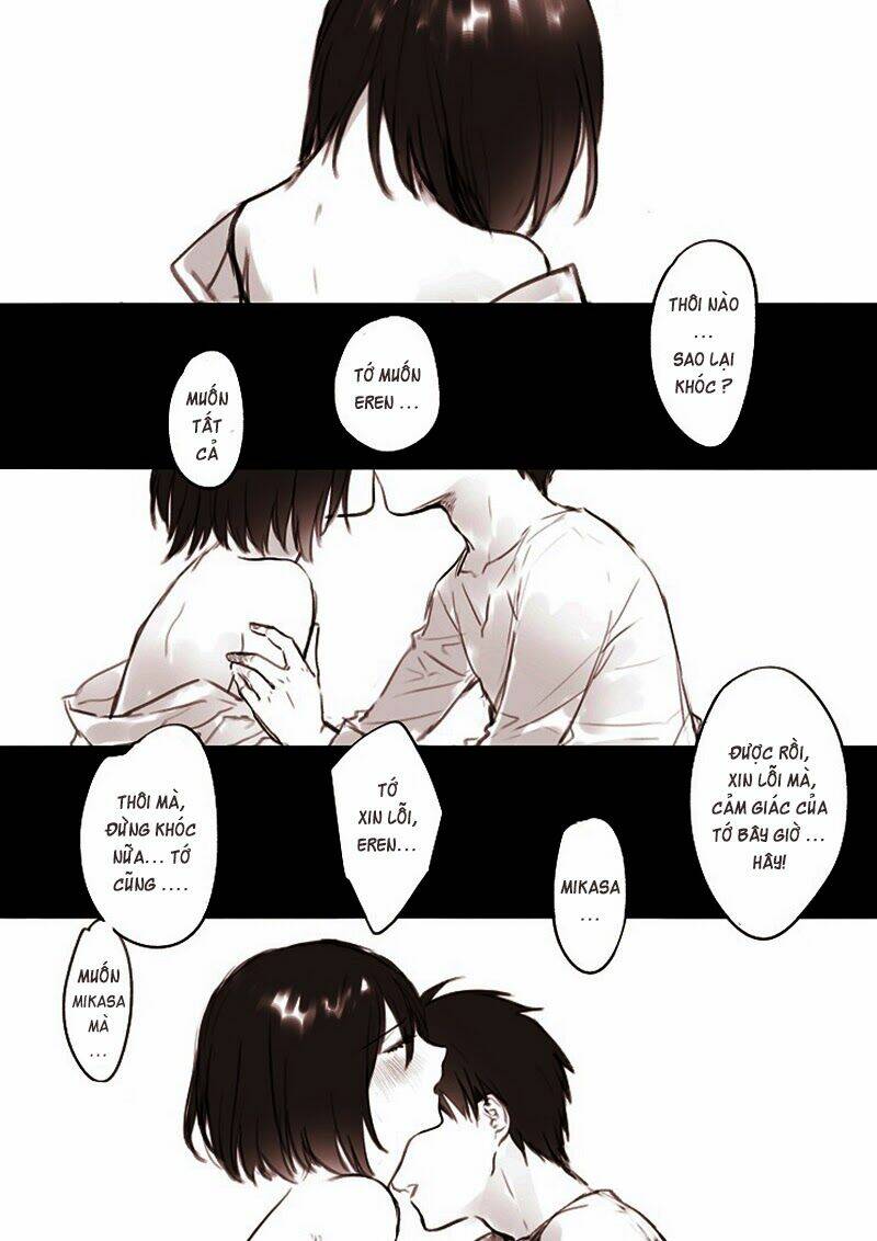 tấn công người khổng lồ - doujinshi eren x mikasa chapter 40 4