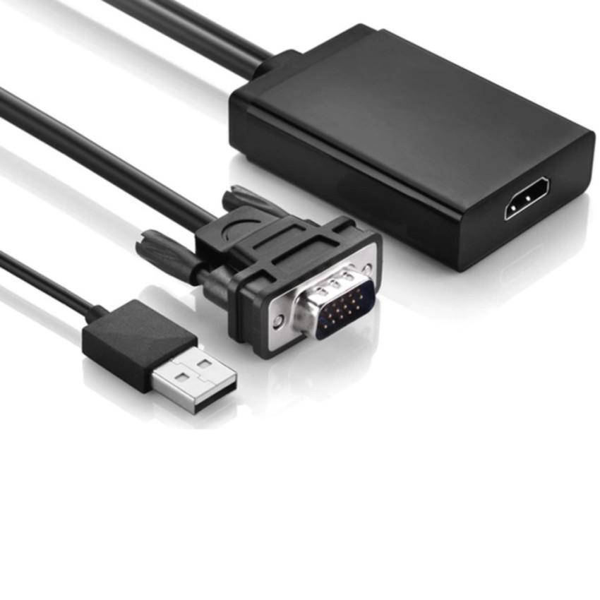 Cáp chuyển đổi từ VGA sang HDMI cáp VGA TO HDMI CÓ ÂM THANH