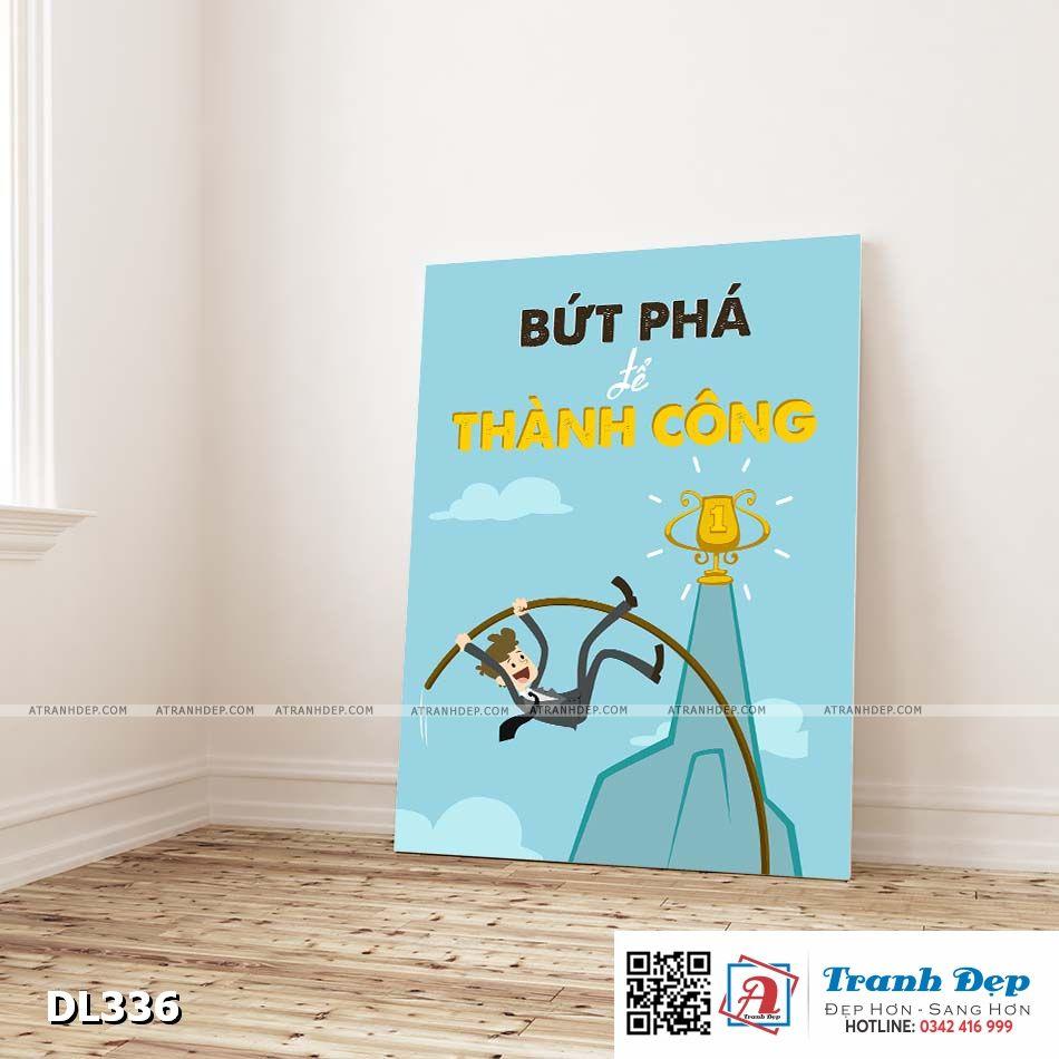Tranh động lực trang trí phòng làm việc - Bứt phá để thành công - DL336