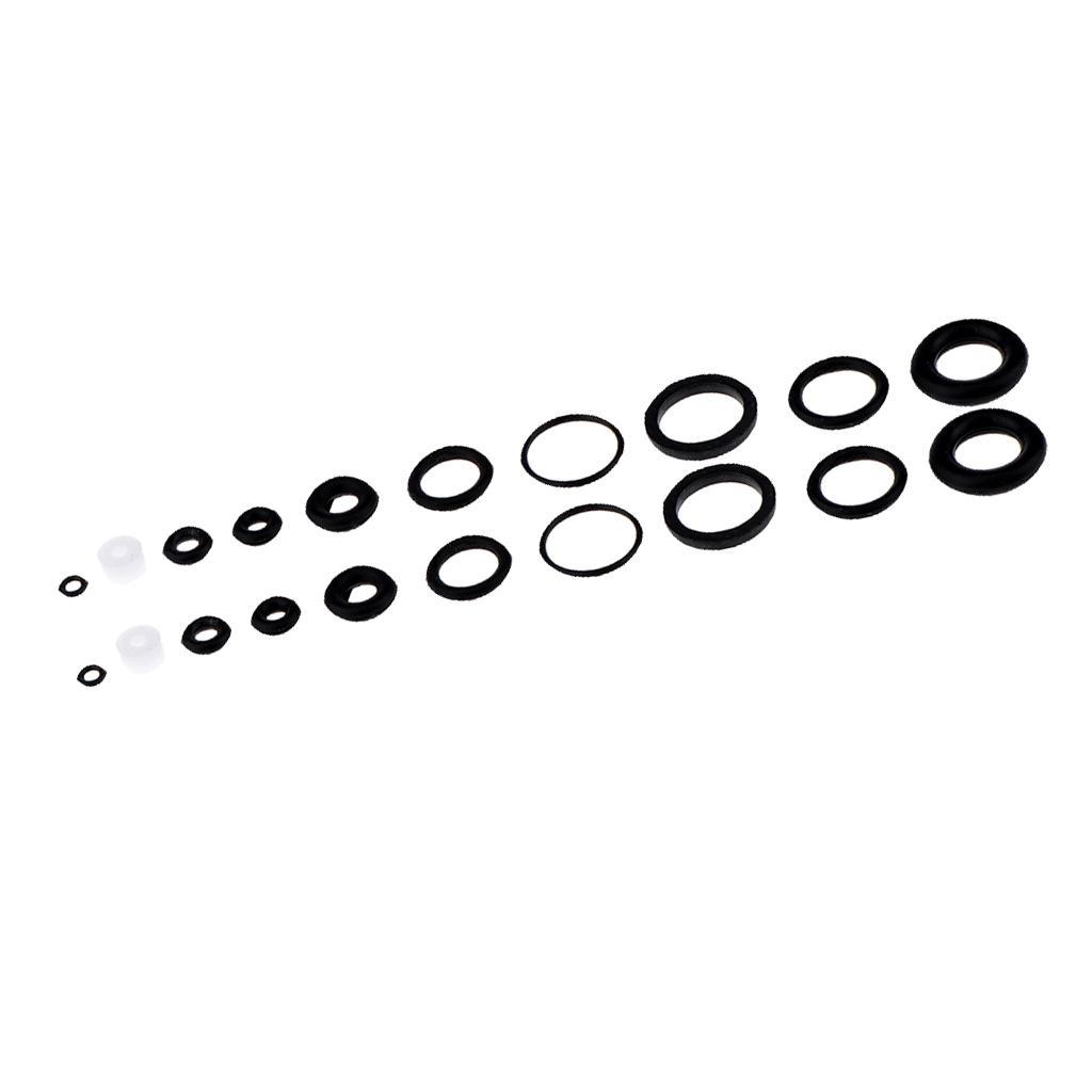 6 Set Black O-Ring Rubber Seals Suitable for Airbrush Internal Sealing Ring