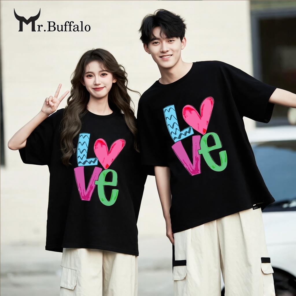 Áo thun cặp, đôi chữ LOVE 100%cotton 2c
