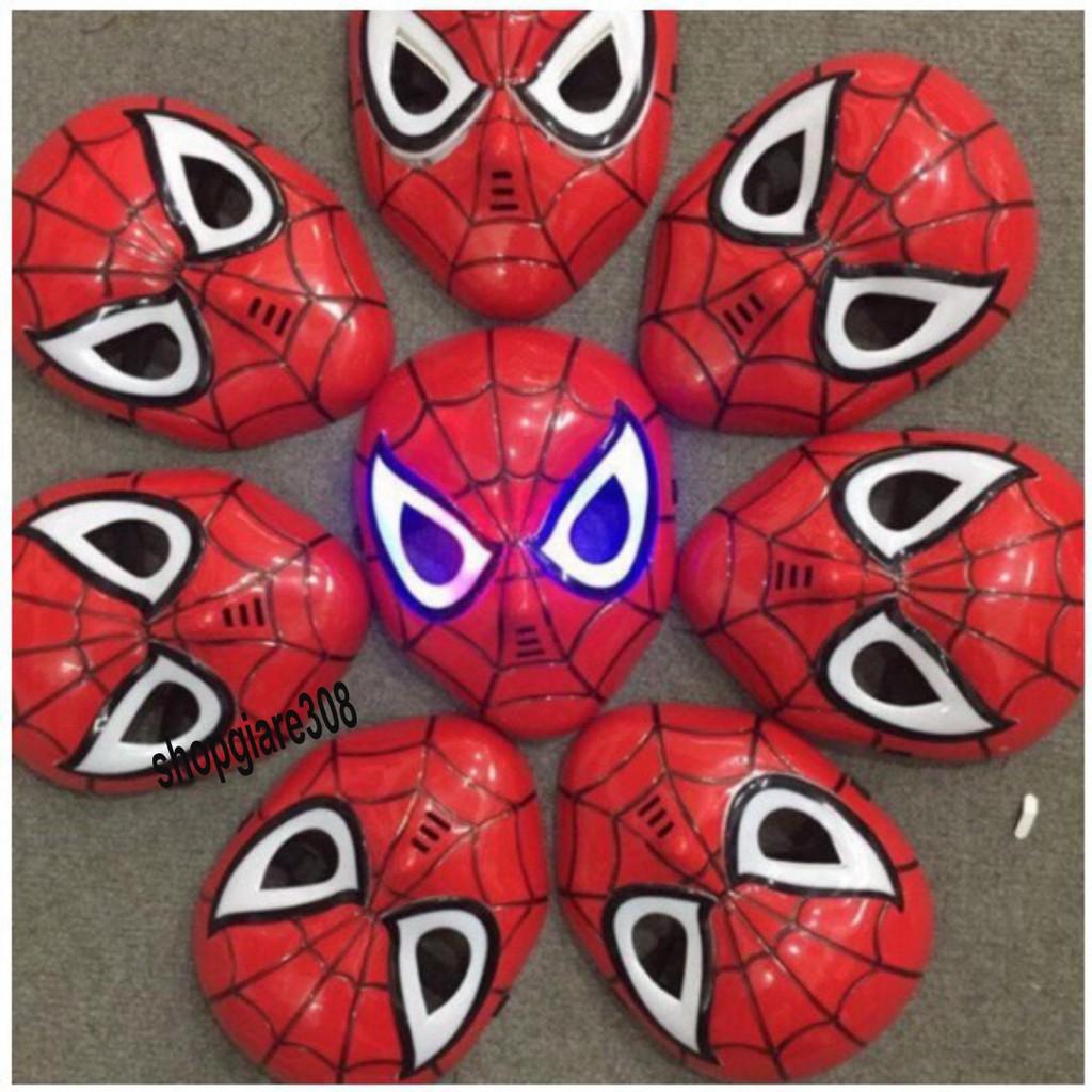 Mặt nạ người nhện có đèn-Mặt nạ trung thu phát sáng biệt đội siêu anh hùng