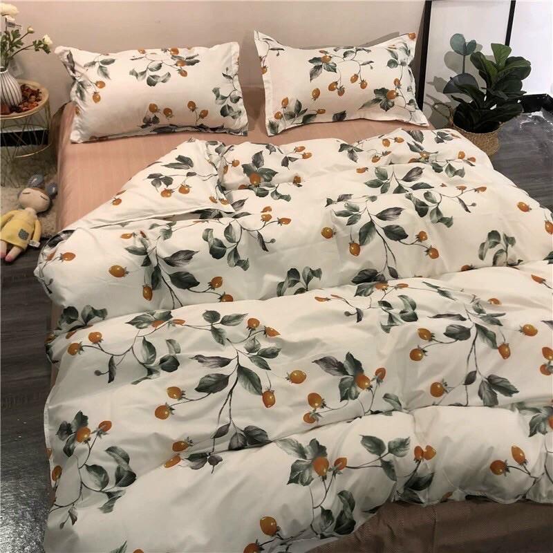 Bộ Chăn Ga Cotton Korea Cao Cấp, Mềm Mại, Thoáng Mát - KO CÓ CHĂN