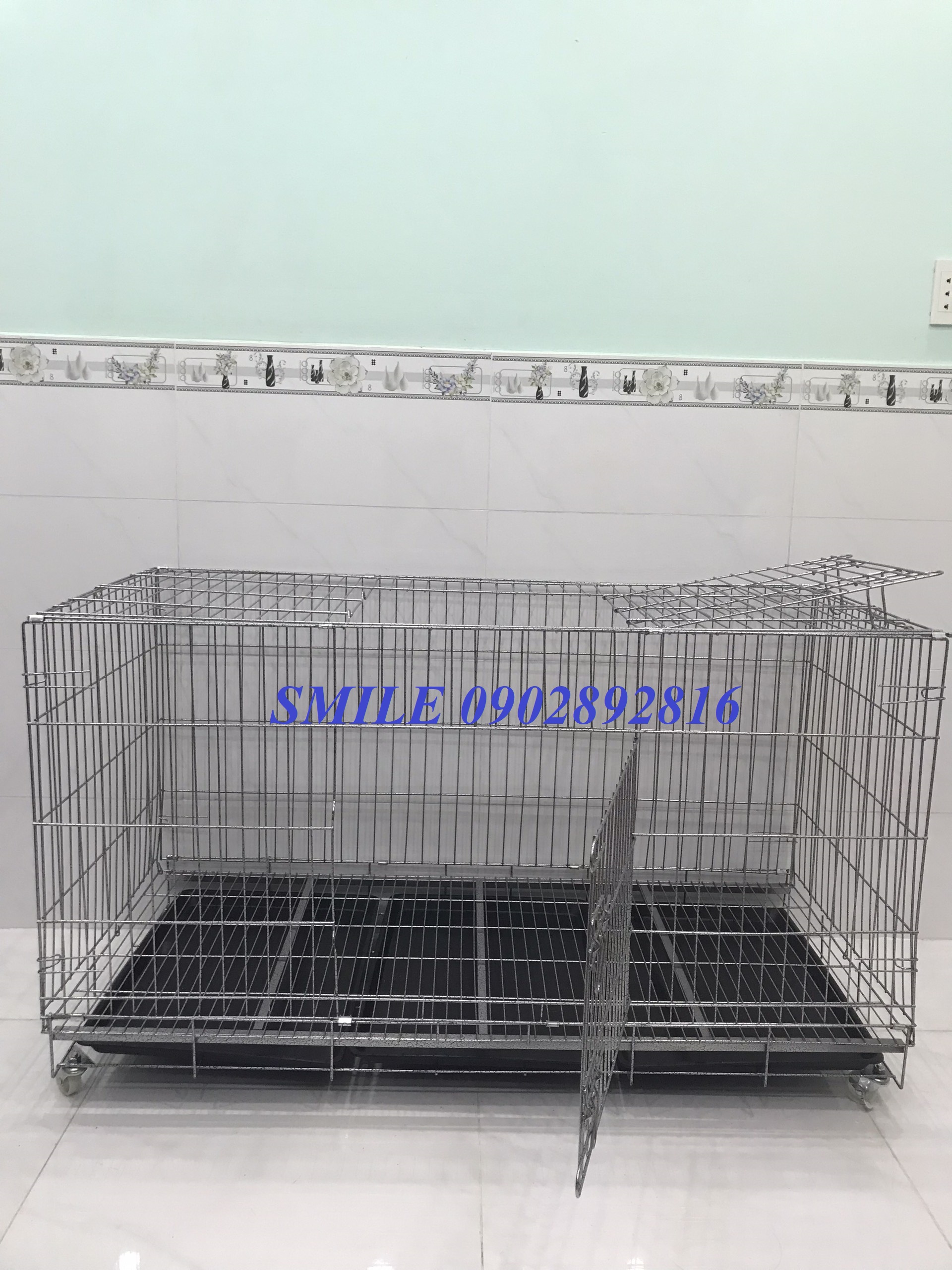 CHUỒNG,LỒNG CHO CHÓ,MÈO THÚ CƯNG LỚN 1M3X60X70CM GẤP GỌN TIỆN LỢI
