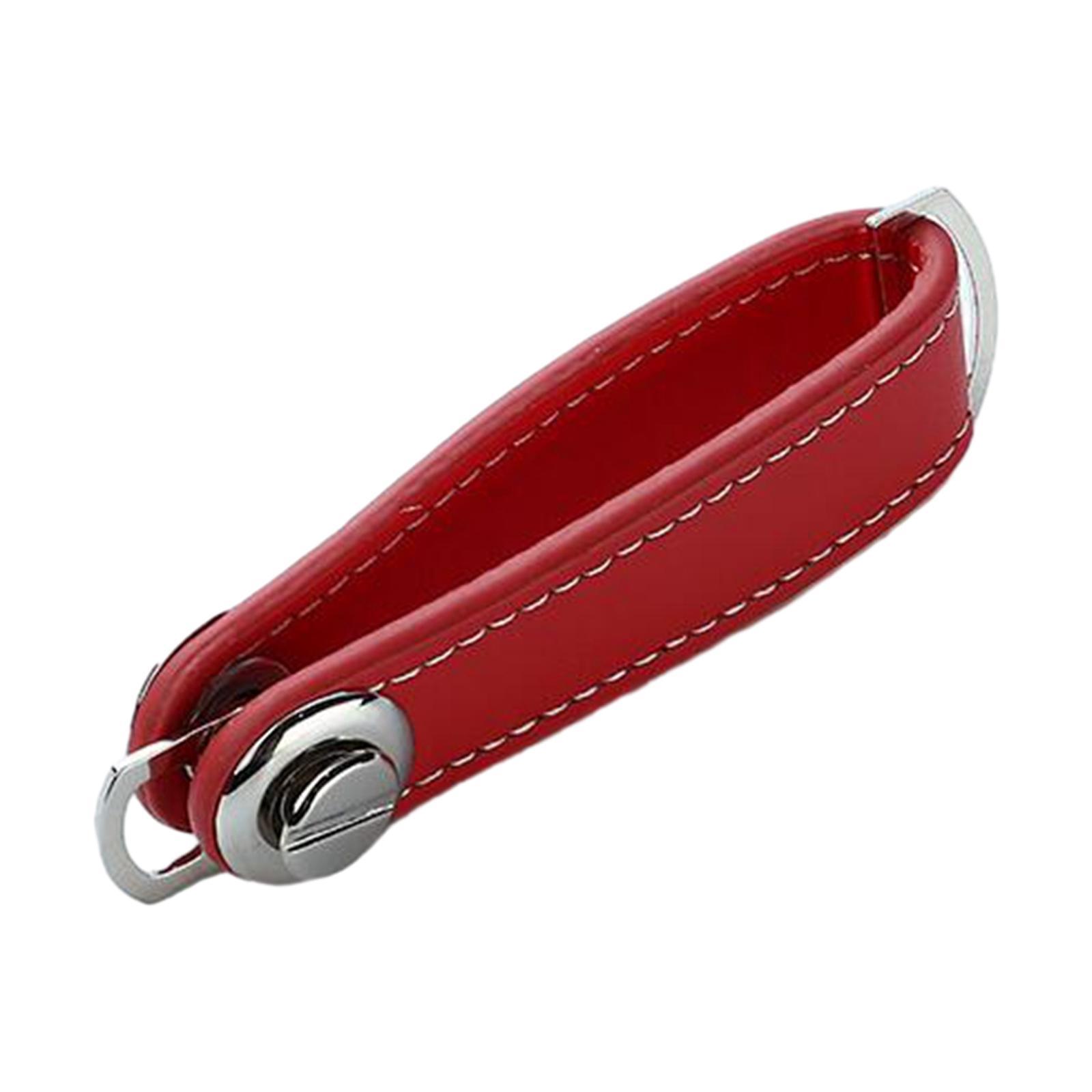 PU Leather Keychain Birthday Gift Car Key Pouch Bag Case Wallet Holder Chain