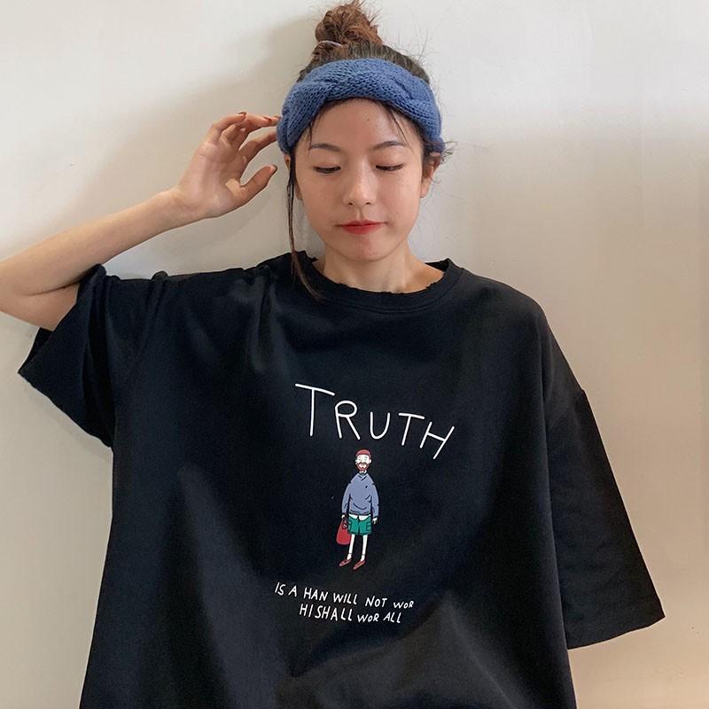 Áo thun tay lỡ CoolZ phông Unisex nam nữ Cotton oversize form rộng Truth cá tính CZ089