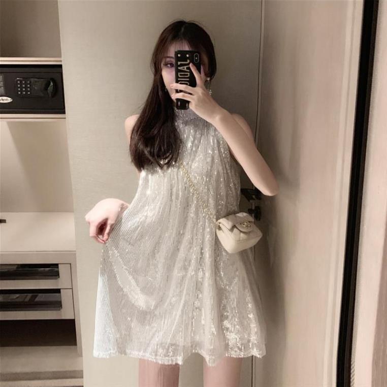 HÀNG CÓ SẴN- VÁY YẾM VẢI KIM TUYẾN LẤP LÁNH 2 LỚP BẮT SÁNG MẶC CHƠI TẾT CỰC CHÁY