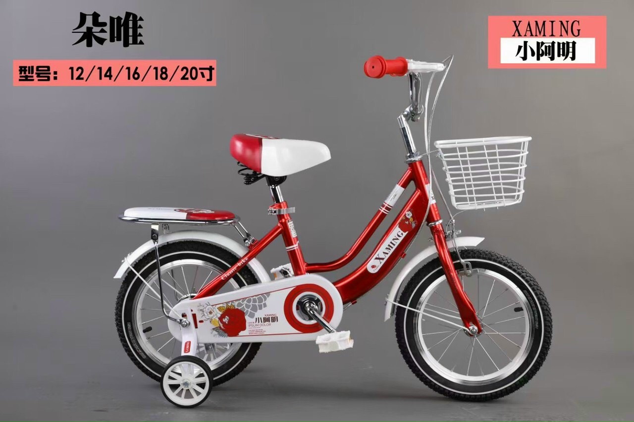 Xe đạp trẻ em 2 gióng màu Hồng dành cho bé gái