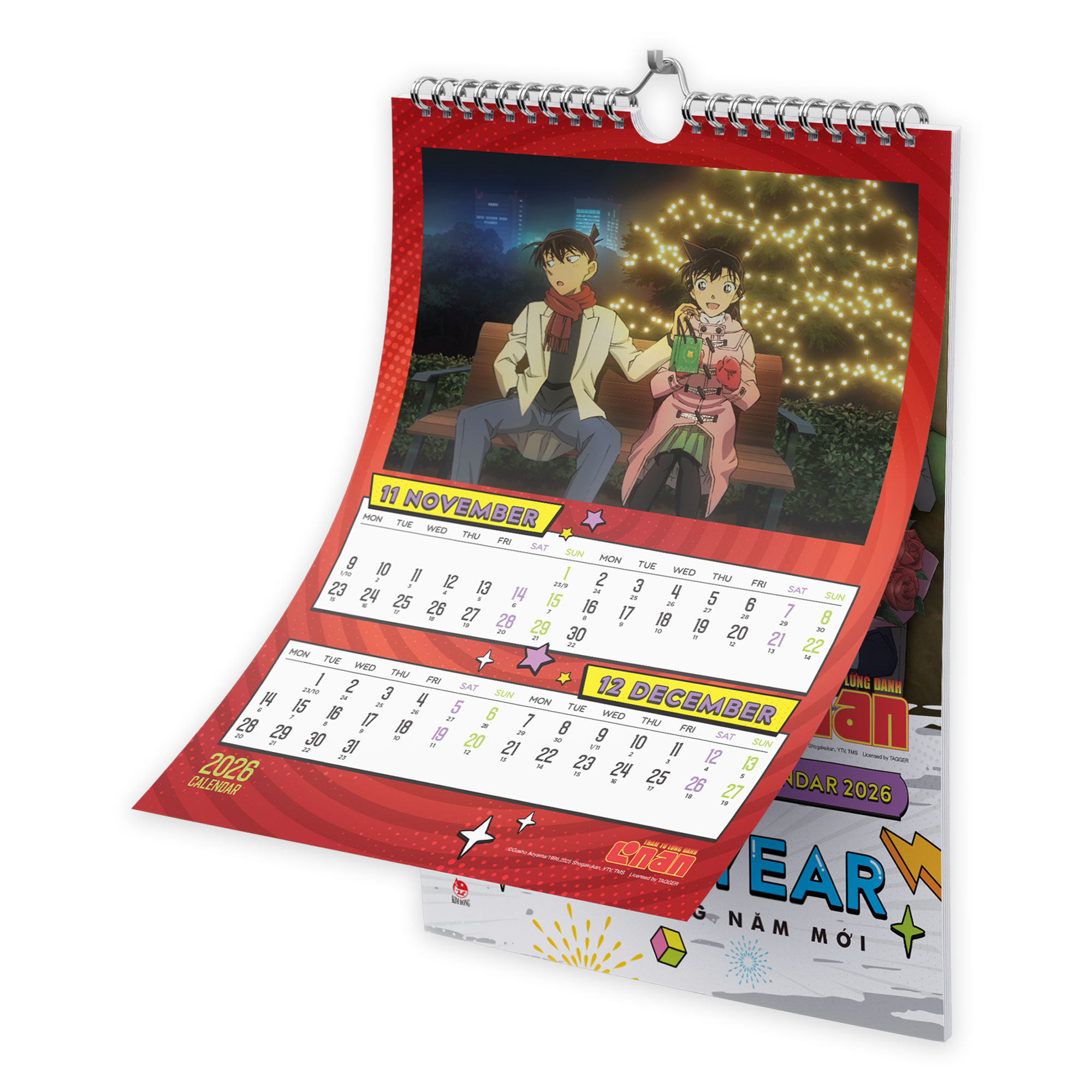 Lịch Treo Tường Thám Tử Lừng Danh Conan 2026