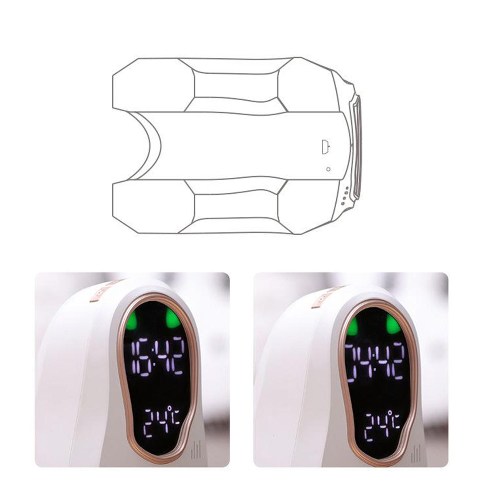 LED Digital Alarm Clock Snooze 12/24Hr Weekend Mode USB Nightlight White