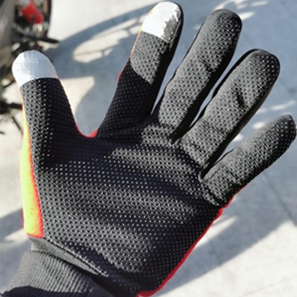 Găng tay chống trượt MTB MTB Xe máy Găng tay bảo vệ Găng tay xe đạp Đổ Kem chống nắng Găng tay Suncreen Phụ kiện đạp xe Color: Blue Half Finger