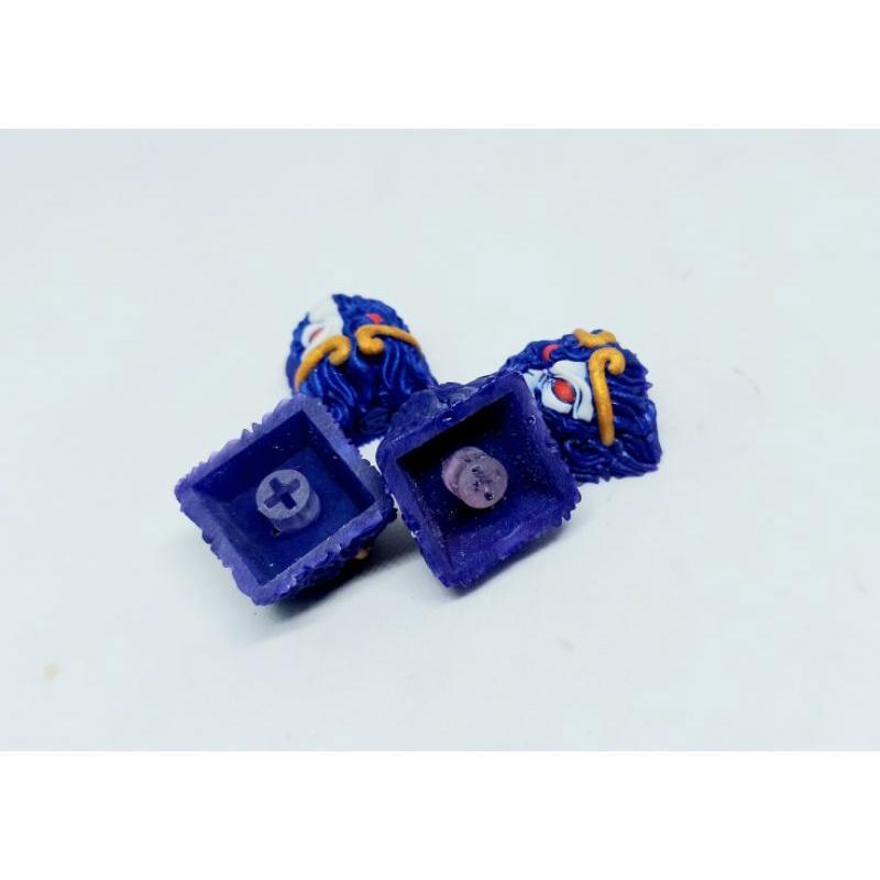 Keycap resin Wukong (Ngộ Không) clone tone tím đen trang trí bàn phím cơ