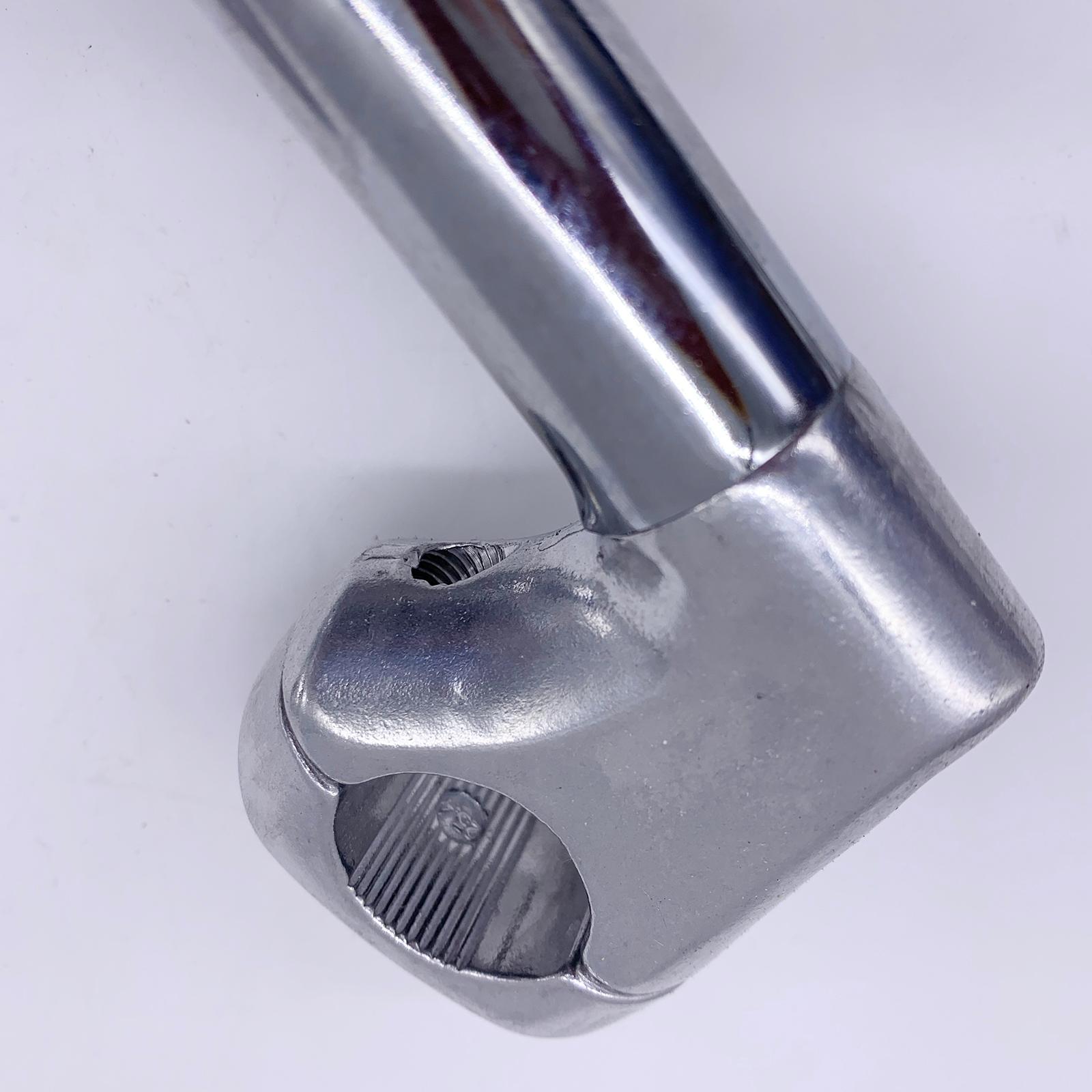 Bike Quill Stem 25.4mm Handlebar Folding Bicycle Handle Bar Riser 1" Fork Gooseneck Stem for BMX Road Folding Bikes, Beach Cruiser Bicycles