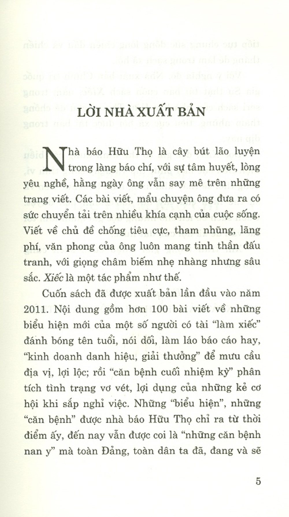 Xiếc - Tiểu Phẩm Báo Chí (Xuất bản lần thứ hai)