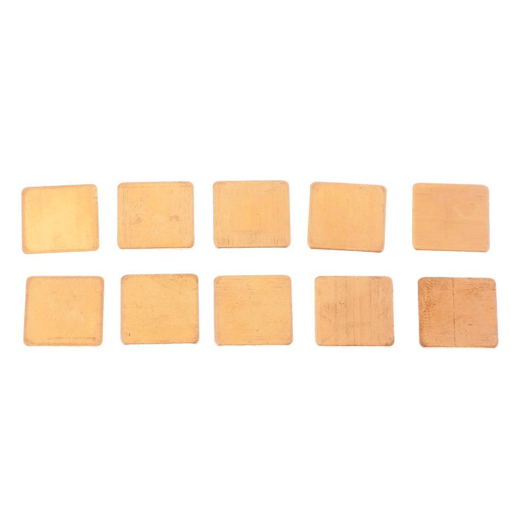 10xCooling Copper Thermal Pads Suitable for Chipset CPU Laptop GPU