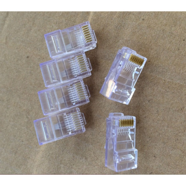 Đầu bấm mạng RJ45 Cat5 AMP/Commscope - 10 hạt