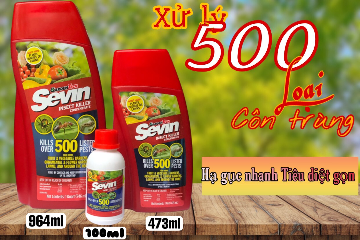 Dung dịch Sevin Insect Killer diệt và phòng ngừa trên 500 loại côn trùng hàng nhập Mỹ -473ml