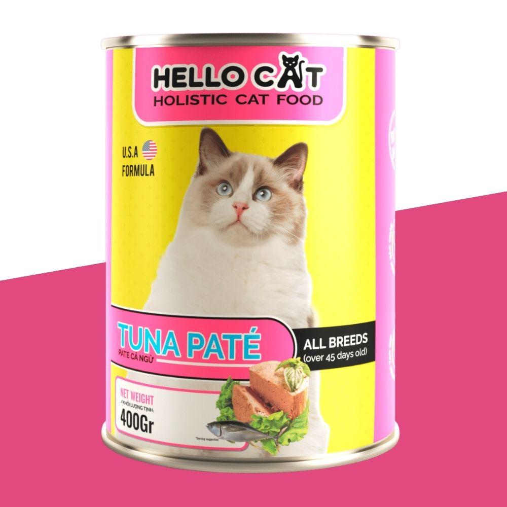 Pate Mèo Vị Cá Ngừ Bắt Vị Dễ Ăn - Hello Cat Tuna Pate 400G