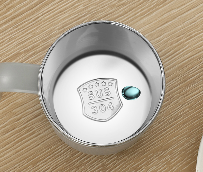 Ly inox 304 OFFICE CUP kèm ống hút