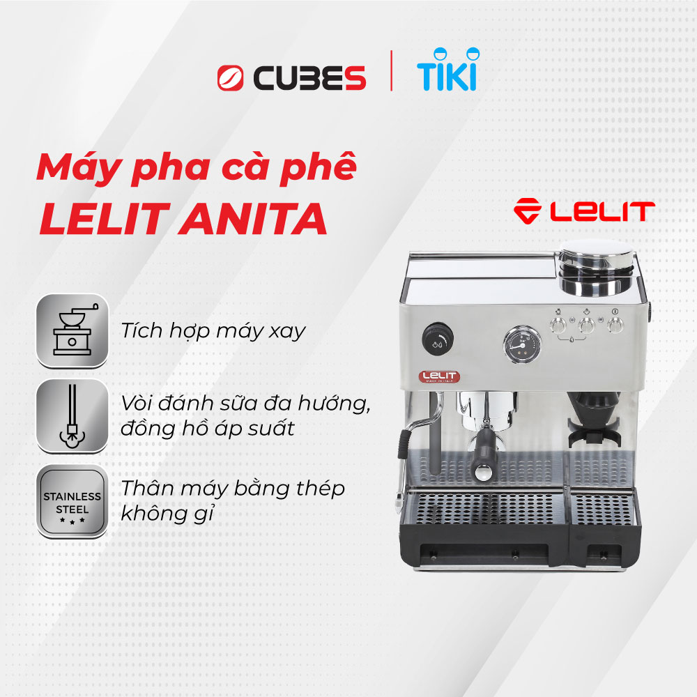 Máy pha cà phê Lelit Anita - phiên bản đặc biệt PL042EMI - Hàng nhập khẩu chính hãng từ Ý