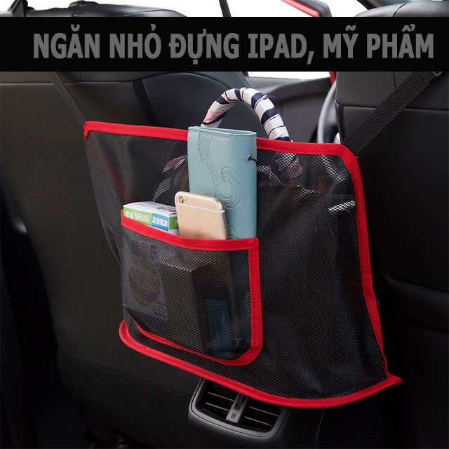 Túi lưới đựng đồ trên ghế ô tô túi đựng đồ trên xe ô tô túi treo túi đa năng lưng ghế túi đựng đồ dùng cho ô tô siêu thị