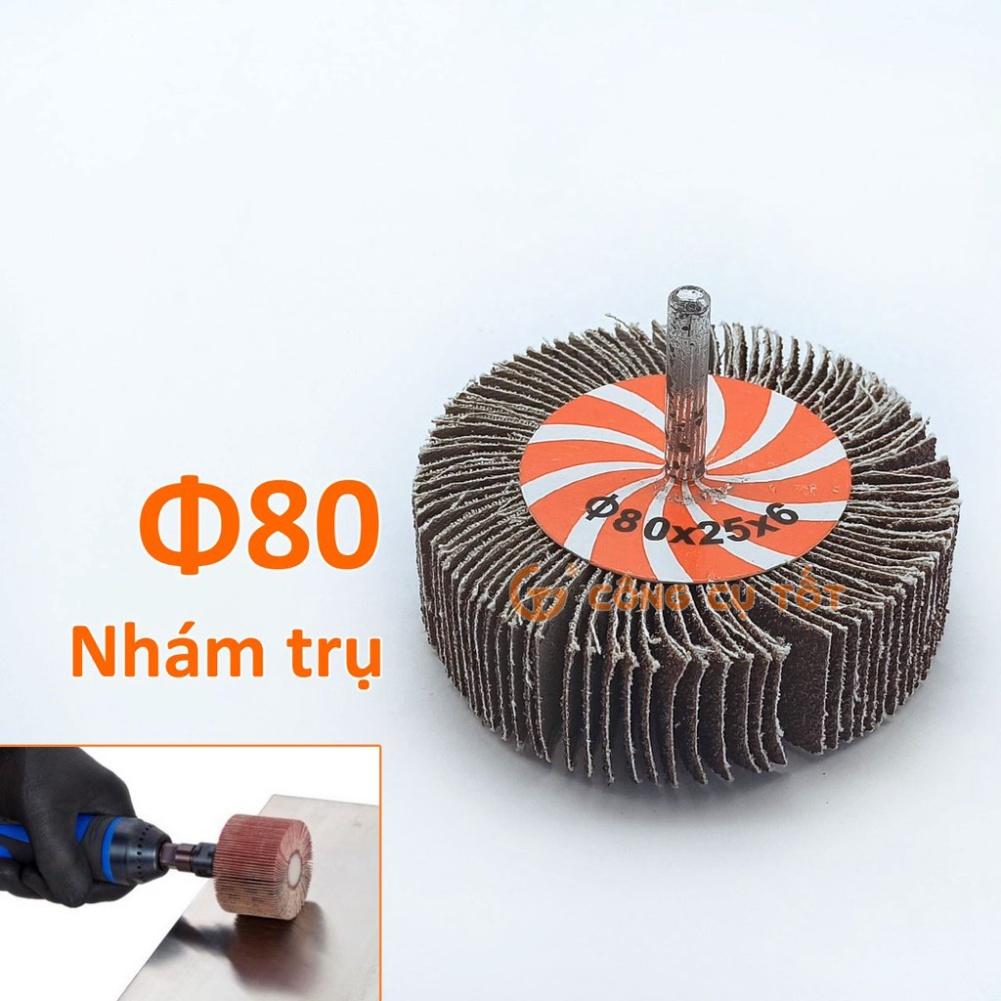 Nhám trụ chuôi 6 ly chà nhám gỗ kim loại