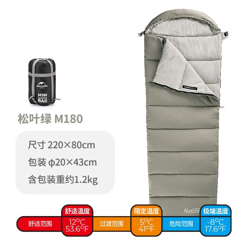 Túi ngủ mùa đông cotton siêu nhẹ có mũ trùm đầu Naturehike NH20MSD02