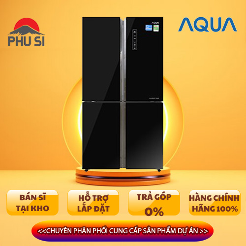 Tủ Lạnh Inverter Aqua AQR-IG525AM-GB (456L) – Đen - Hàng chính hãng