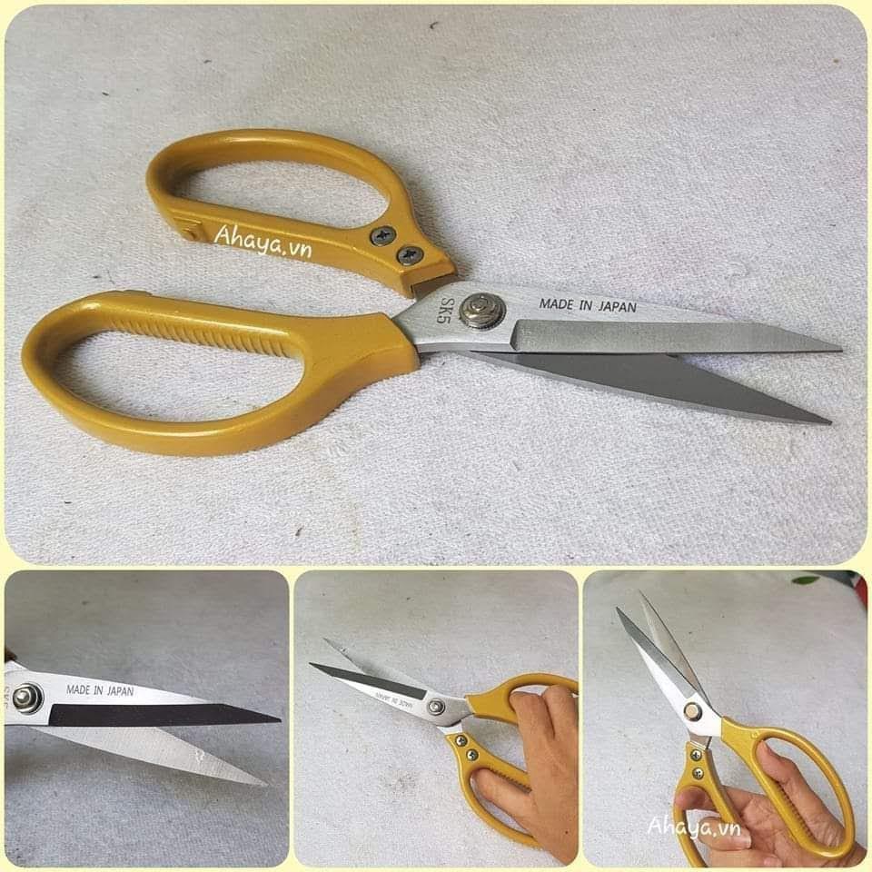 Kéo lưỡi thép siêu cứng không gỉ SK5 cao cấp chất lượng nhật bản