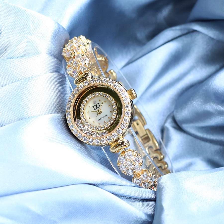 Đồng hồ nữ Diamond D DM5308B5IG - Size mặt 24 mm