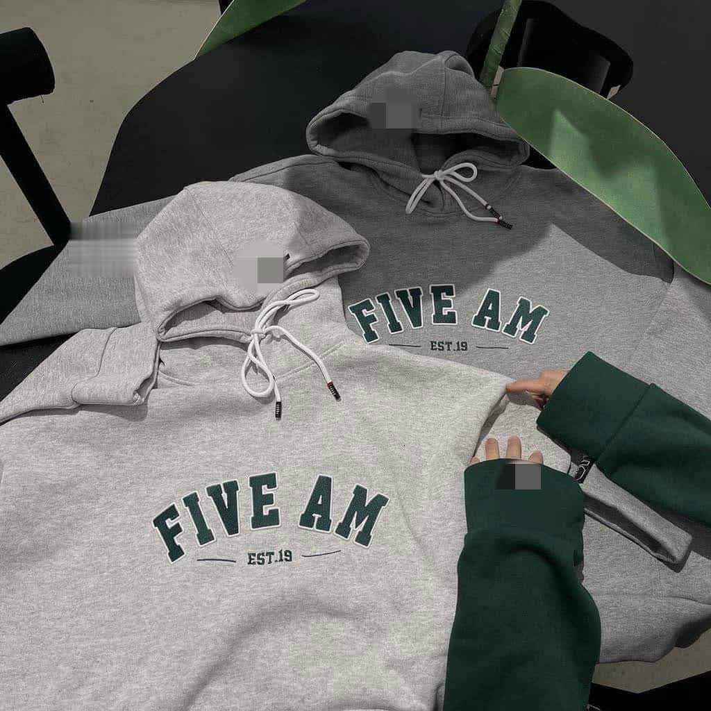 Áo Hoodie FIVEAM nỉ bông cho nam nữ, Áo Hoodie Nam Nữ from rộng unisex vải nỉ không xù lông kiểu dáng hàn quốc, áo khoác hoodie five am mủ to chống nắng tránh mưa nón 2 lớp rộng trùm qua đầu