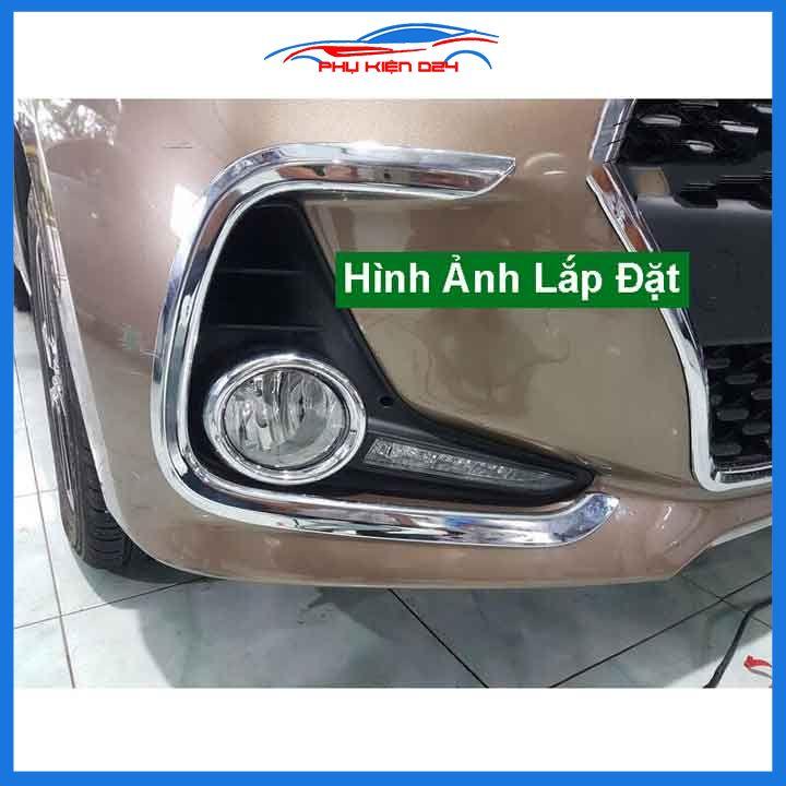 Ốp viền đèn gầm trước sau xe i10 Hatchback 2017-2018-2019-2020-2021 mạ Crom chống trầy trang trí làm đẹp xe