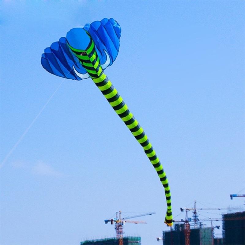 Diều khí động học voi (màu ngẫu nhiên)- TẶNG tay cầm thả diều dài 150 mét + Túi vải đựng diều