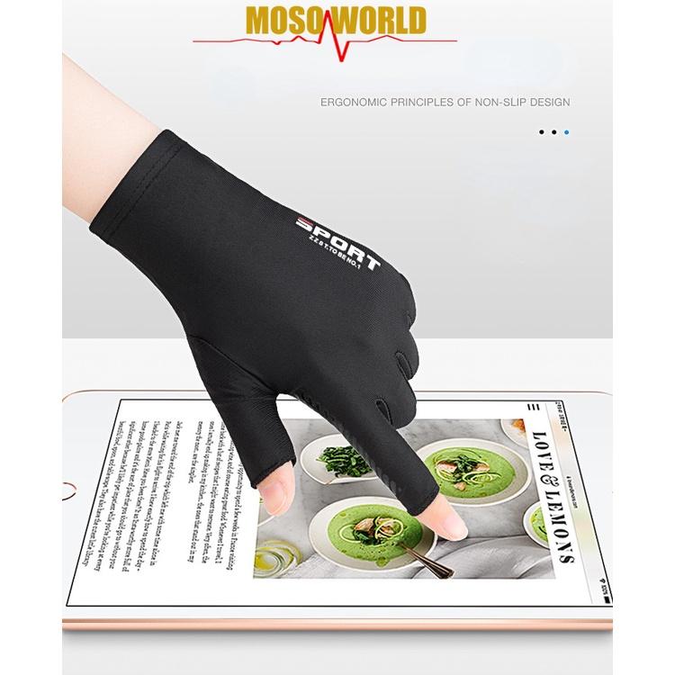 Găng tay MOSOWORLD hở ngón chống trượt thoáng khí dùng khi lái xe dành cho nam