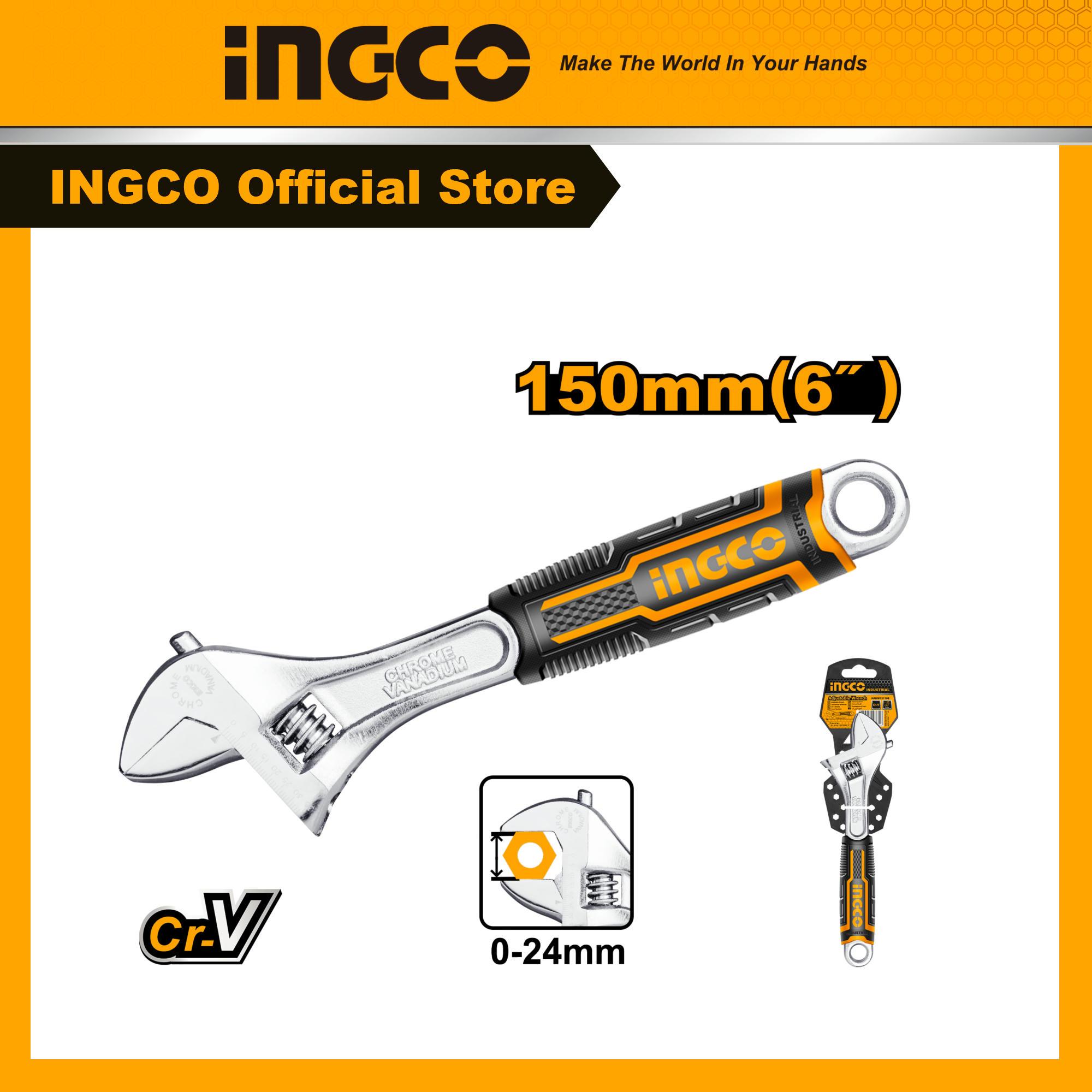 Mỏ lết dài 250mm INGCO HADW131102 hoàn thiện mạ chrome.