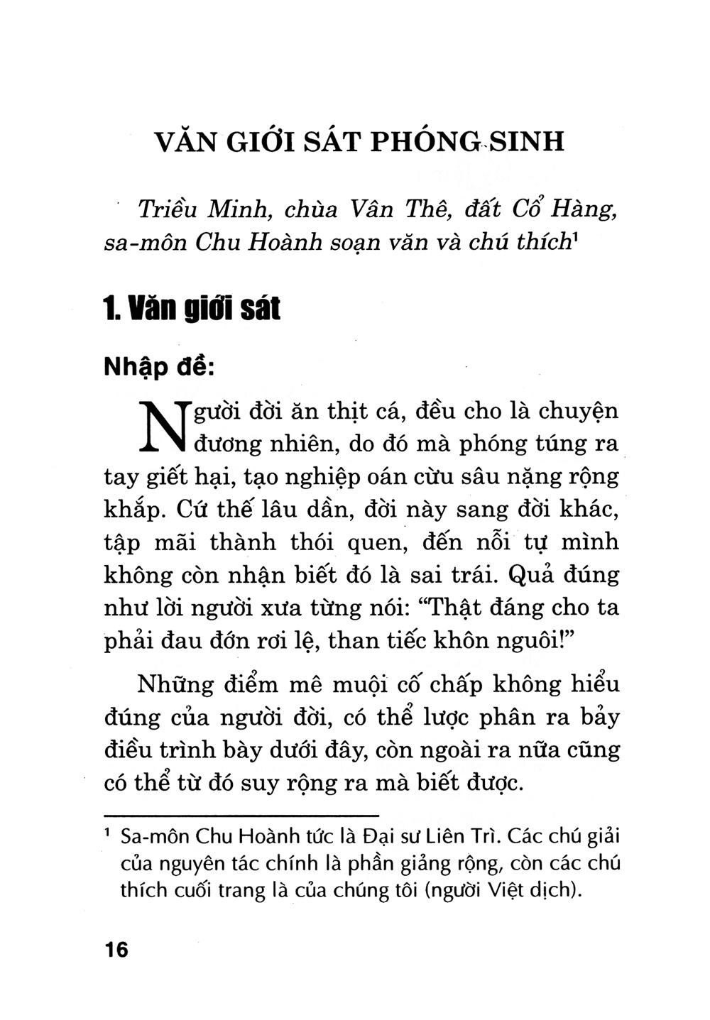 Cẩm Nang Phóng Sinh