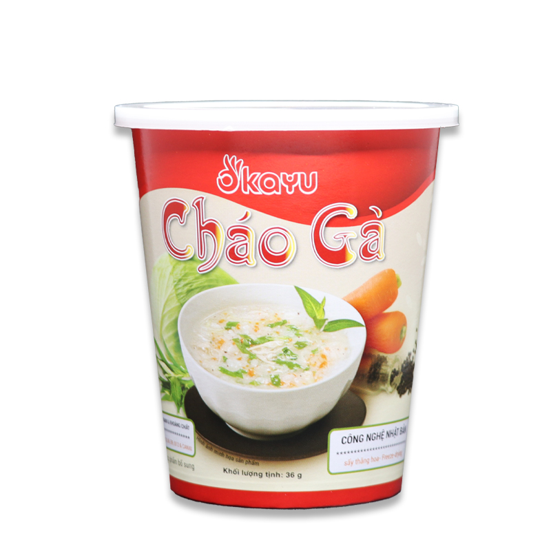 Cháo gà Asuzac thùng 12 ly (36 g x 12 ly)