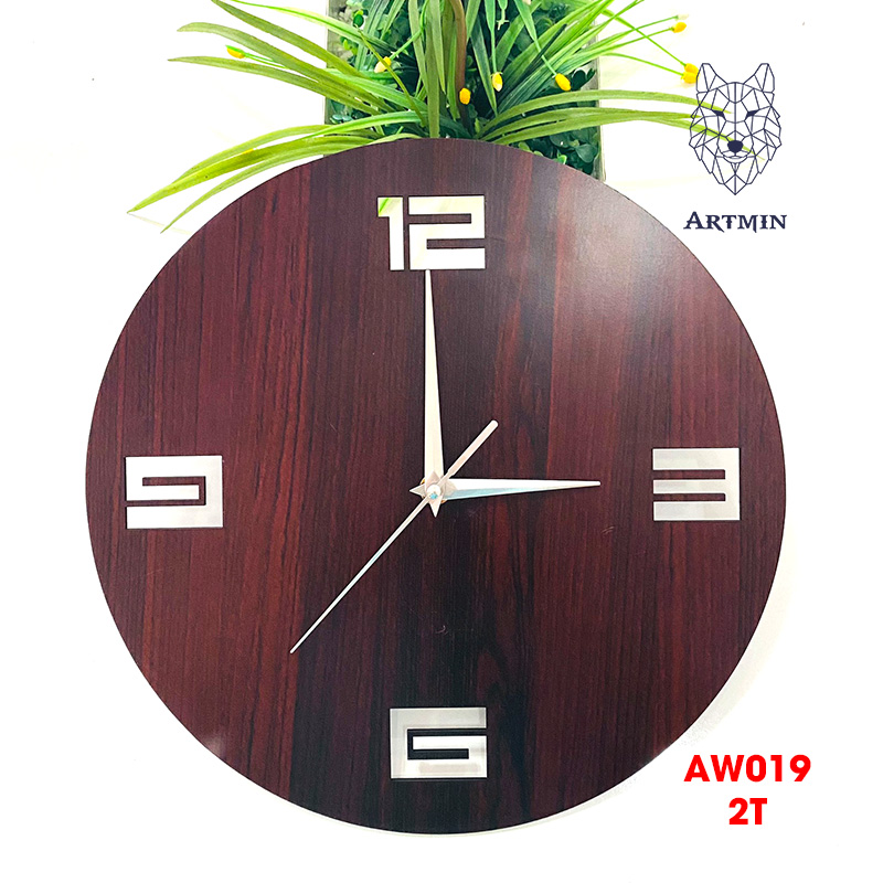 AW019- Đồng Hồ Gỗ Treo Tường – Décor Trang Trí Mẫu Mới 2023