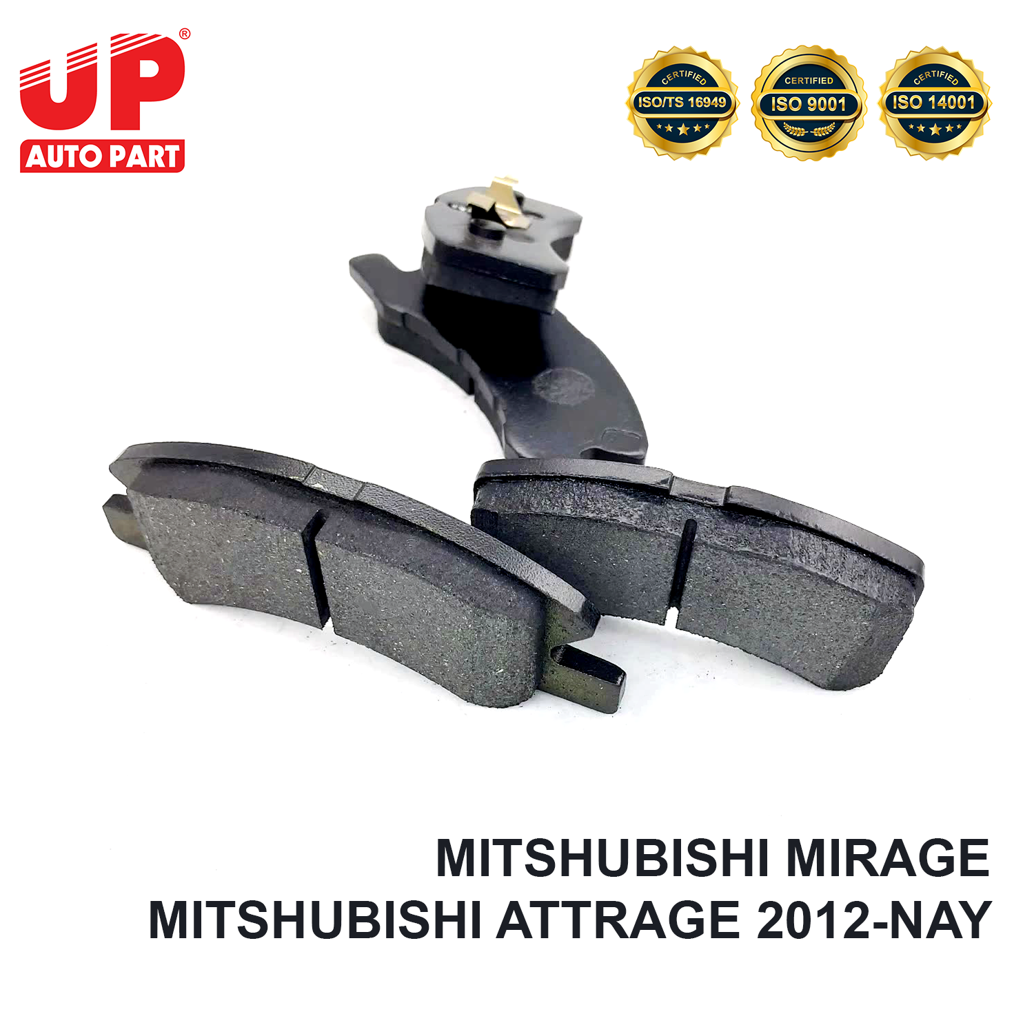 Má phanh bố thắng đĩa trước MITSHUBISHI MIRAGE / ATTRAGE 2013-NAY