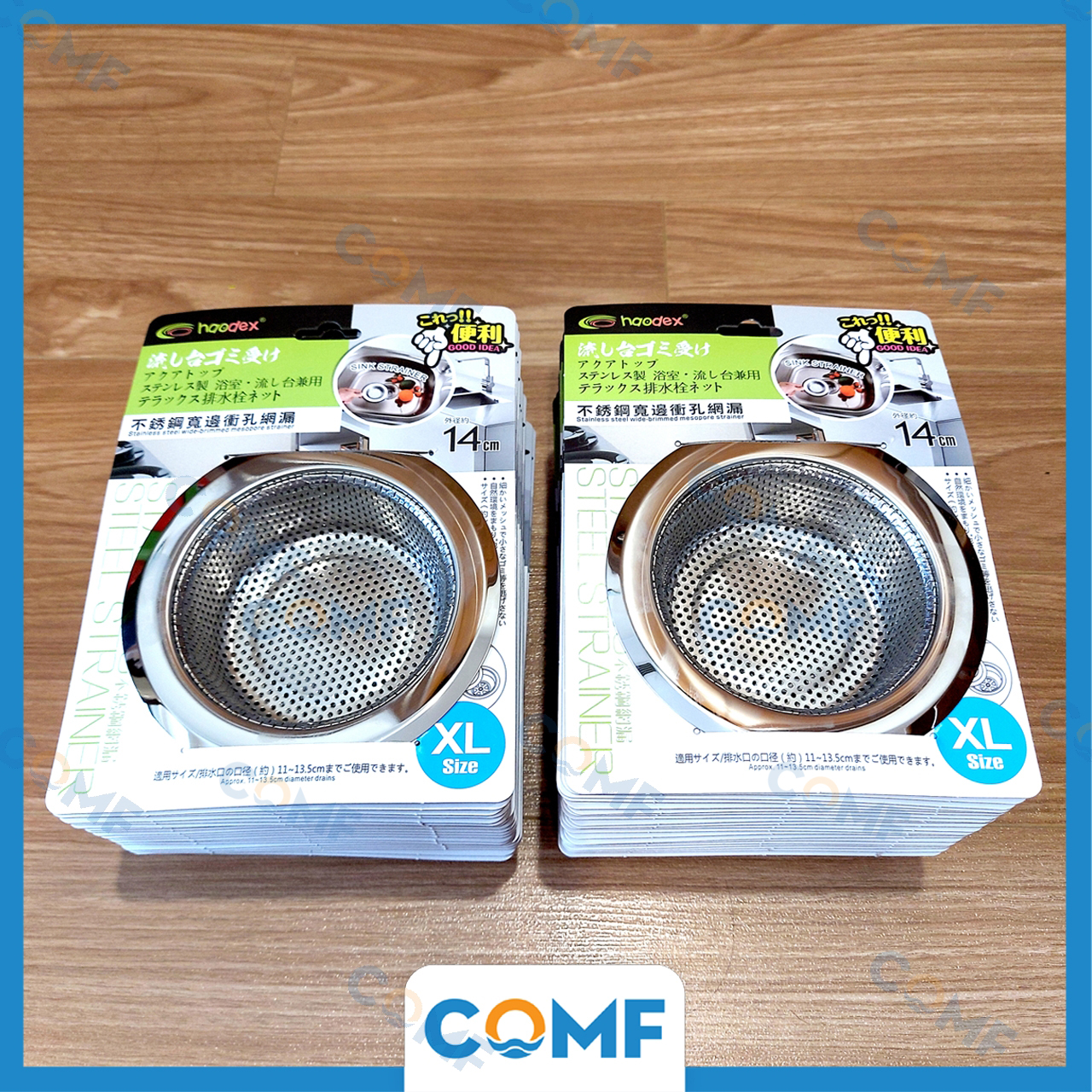 Combo 2 Chiếc Lọc Rác Inox Bồn Rửa Chén Chặn Rác Inox Chậu Rửa Bát COMF Size XL 14cm Inox 201 Siêu Bền 2 Mặt Mạ Bóng Chất Lượng Cao – Hàng Nhập Khẩu