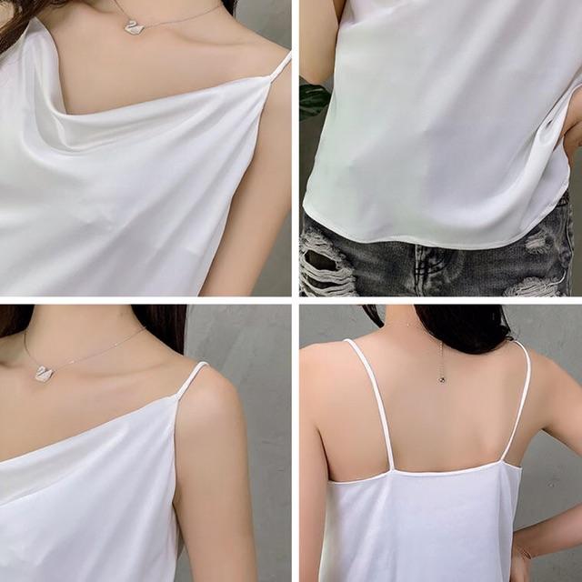 _ Áo 2 dây lụa cổ đổ đẹp