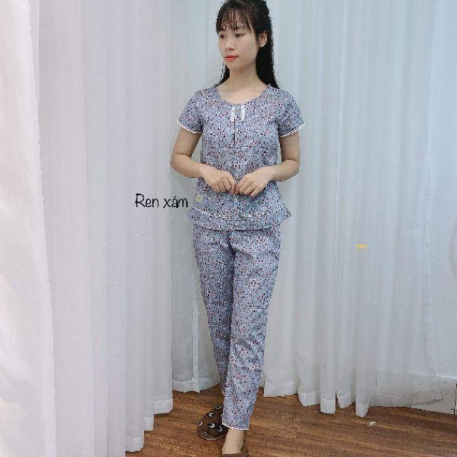 Quần áo mặc nhà cổ ren xinh