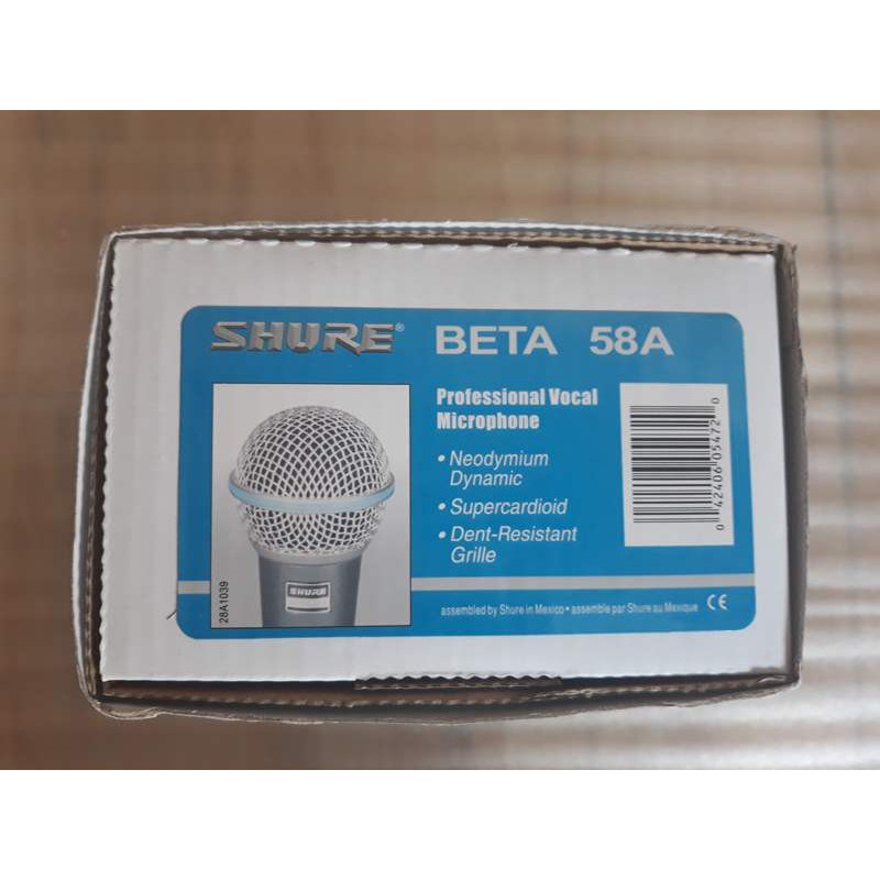 micro có dây shure Beta 58A nhập khẩu