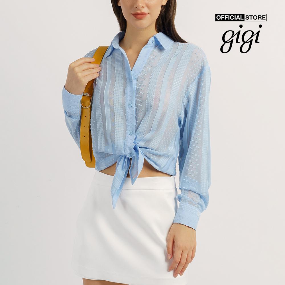 GIGI - Áo sơ mi nữ tay dài phom suông thanh lịch G1108T221213