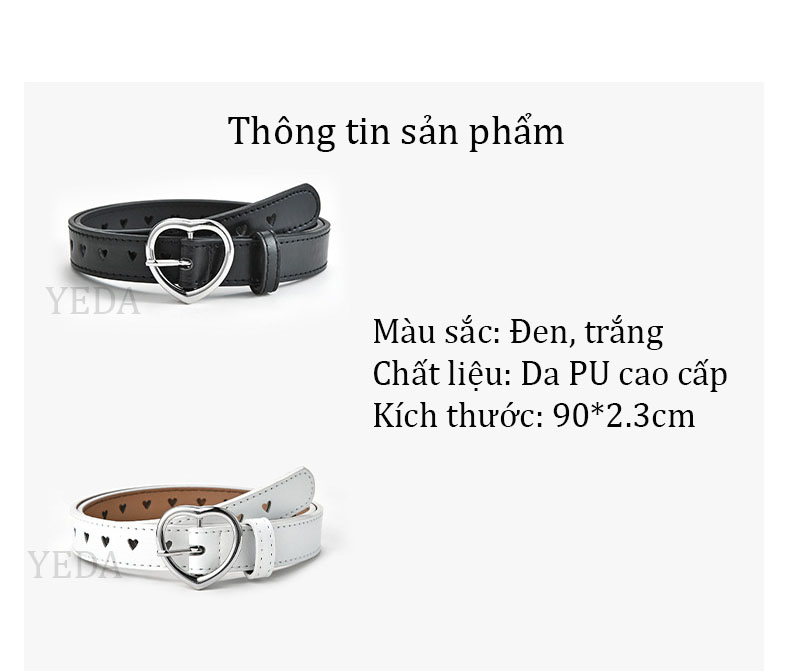 Thắt lưng nữ/ dây nịt nữ da thời trang trẻ trung Mã TL.1024