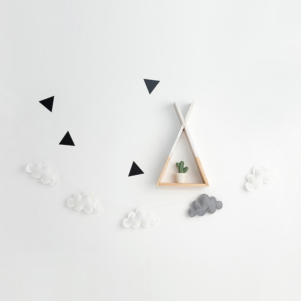 2pcs Hanging Clouds Garland For Baby Shower, Christmas Wedding Party Decor