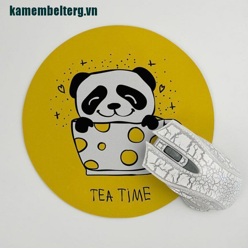 1 Miếng Lót Chuột Hình Gấu Trúc Dễ Thương Kích Thước 22x22x0.3cm