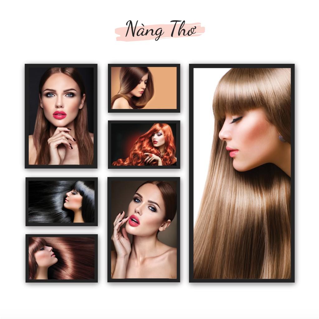 BỘ 7 TRANH CỨNG DECAL DÁN SALON TÓC, TIỆM NAILS & PHUN XĂM THẨM MỸ_THIẾT KẾ DECAL VIP