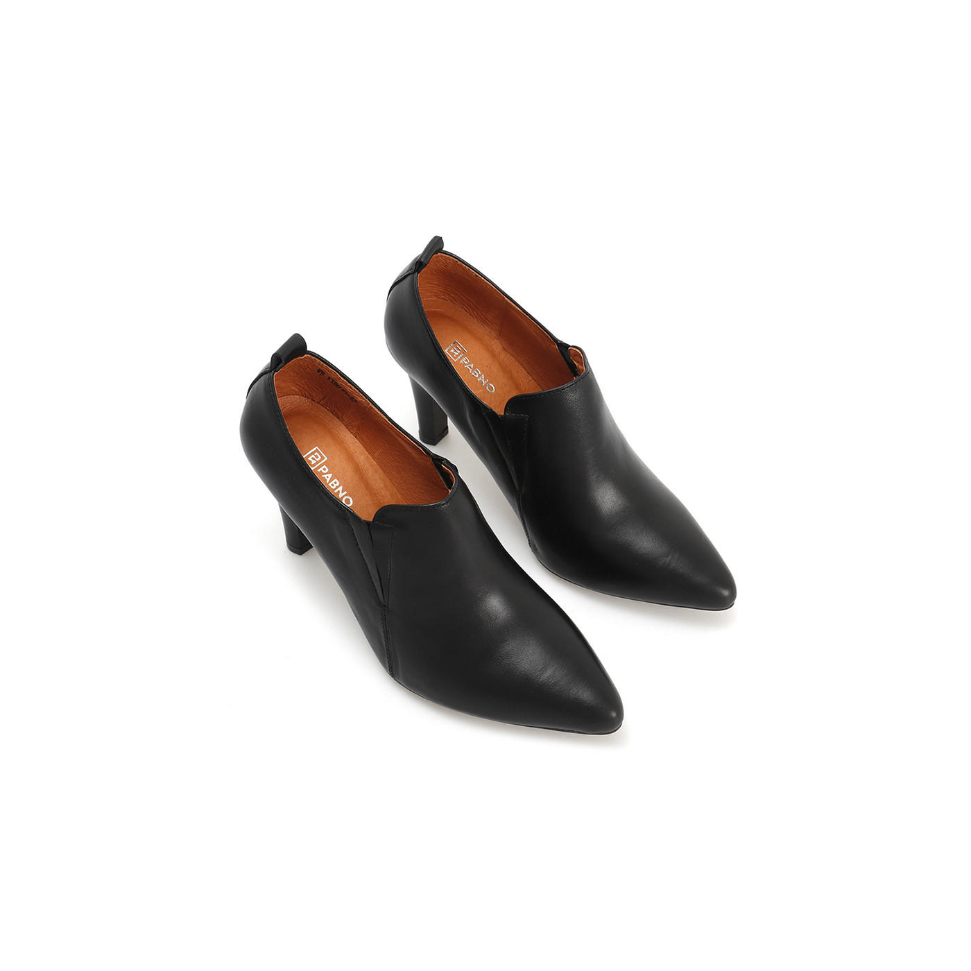 Giày Boots nữ cổ thấp gót nhọn 8P da xịn cao cấp PABNO || BH 12 Tháng || PN641